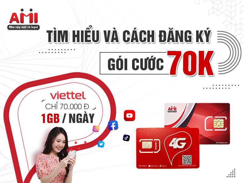 gói cước 70k Viettel 1gb 1 ngày