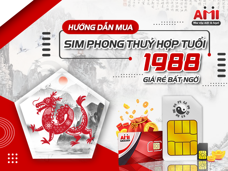 sim phong thủy hợp tuổi 1988