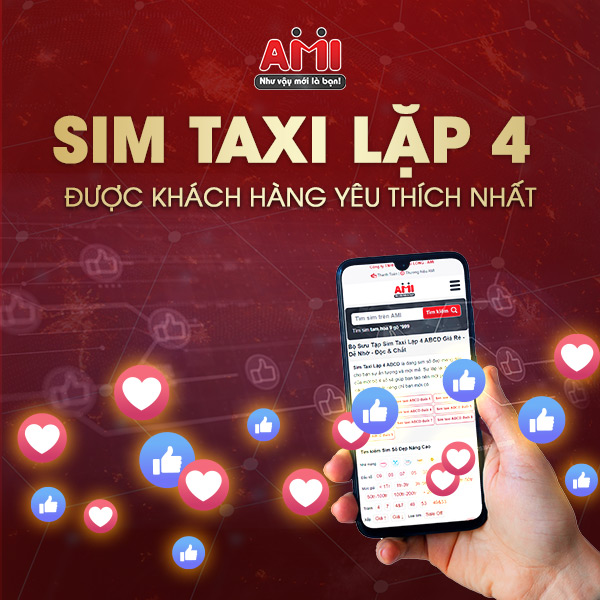 Sim taxi lặp 4 giá rẻ