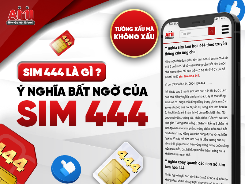 sim tam hoa 444, 