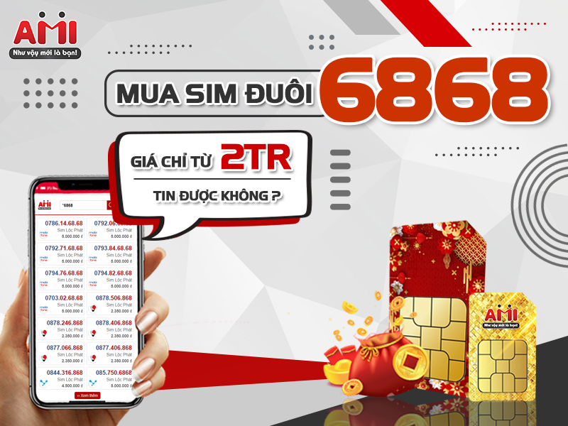 sim đuôi 6868