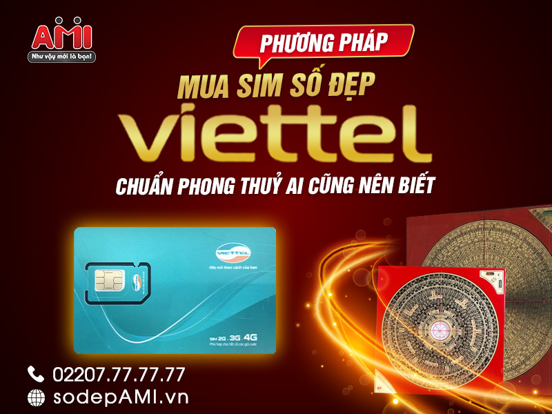 sim số dẹp viettel phong thuỷ