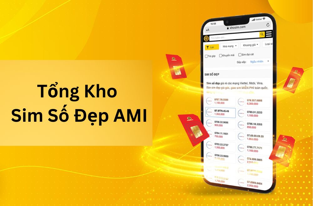 Tổng Kho Sim Số Đẹp AMI – Kho SIM Số Đẹp Giá Rẻ & Phong Thủy Tốt Nhất 2026