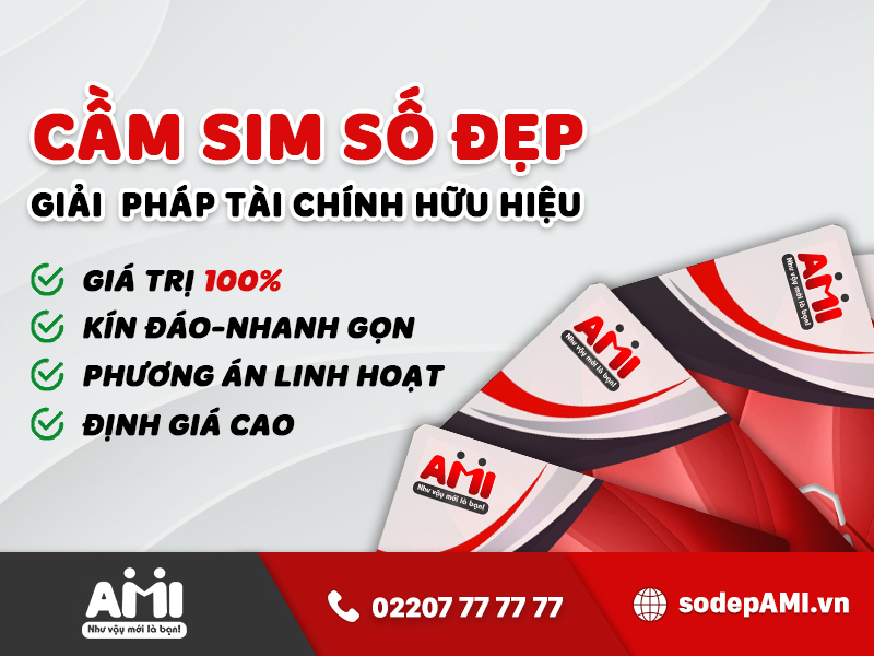 AMI Cầm Sim Số Đẹp - Định Giá cao - Uy Tín Tuyệt Đối LH 0987.66.66.66