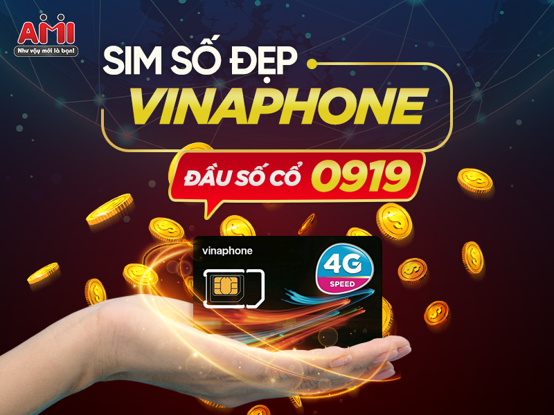 sim số đẹp vinaphone đầu số cố 0919