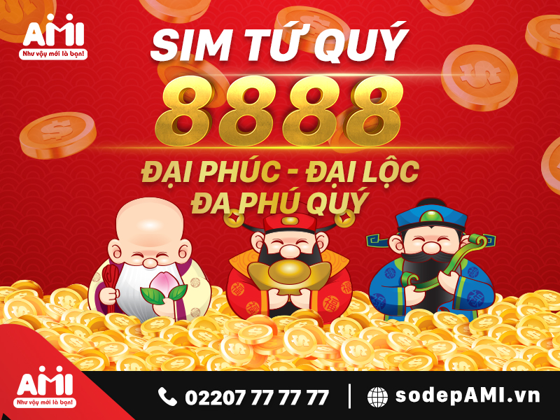 sim tứ quý 8888 đẹp